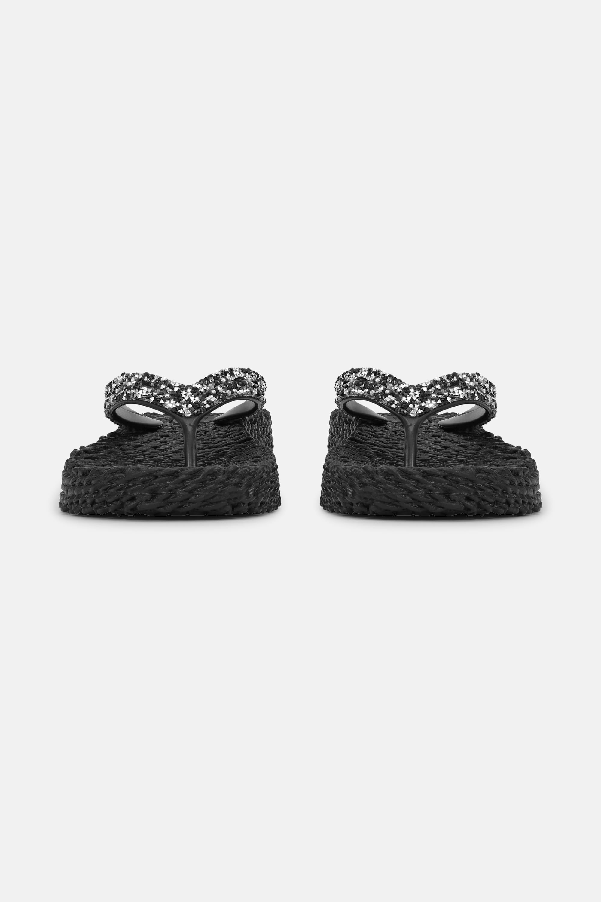 Platform Flip-flops Glitrende Steiner - Black